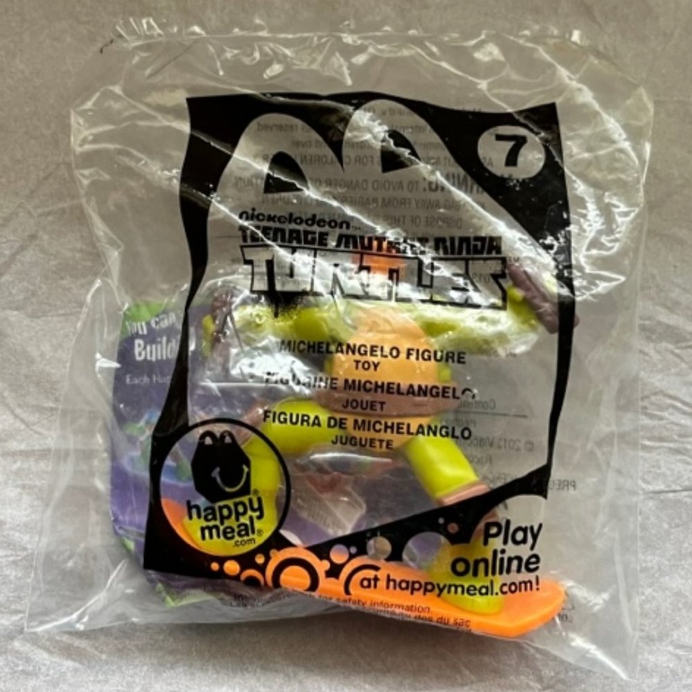 2/$30 McDonald's TMNT Teenage Mutant Ninja Turtles Michelangelo 2013 NIP